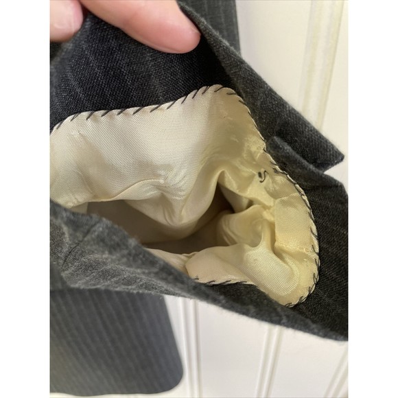 Levis Blazer Vintage Mens 42S Gray Sport Coat Jacket Two Button Made In USA! - Picture 15 of 15